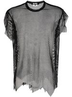 Black Comme Des Garçons Mesh T-shirt - Zwart - thumbnail