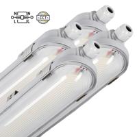 4 PACK - LED's Light pro Koppelbaar CCT/Power select TL armatuur met Strip - 180lm/w 39W 150cm 7020lm 3000K/4000K/6500K - IP65 IK08