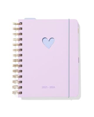 HEMA Schoolagenda 25-26 18.4x14.2cm Karton Hartjes