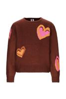 B.Nosy winter sweater meisjes - bruin -Khloe - gebreid, jacquard