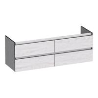 Brauer Joy Edge - Onderkast - 140 cm - met 4 Softclose Lades Greeploos en 2 Sifon Uitsparingen - Forest Seashell