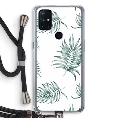 Simple leaves: OnePlus Nord N10 5G Transparant Hoesje met koord