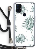 Simple leaves: OnePlus Nord N10 5G Transparant Hoesje met koord