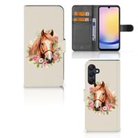 Telefoonhoesje | Met pasjeshouder | voor Samsung Galaxy A25 Paard