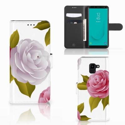Samsung Galaxy J6 2018 Hoesje Roses Samsung Galaxy J6 2018 Hoesje Roses