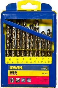 Irwin HSS Cobalt metaalborenset 19-delig