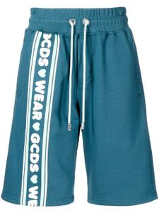 GCDS short de sport à taille à lien de resserrage - Bleu