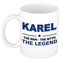 Karel The man, The myth the legend cadeau koffie mok / thee beker 300 ml