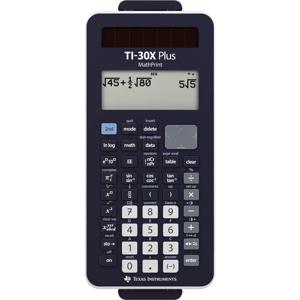 Texas Instruments TI-30X Plus MathPrint Schoolrekenmachine Zwart Aantal displayposities: 16 werkt op batterijen, werkt op zonne-energie (l x b x h) 184 x 80 x