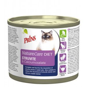 Prins NatureCare Diet Struvite & Calciumoxalate natvoer kat 1 tray (6 x 200 g)