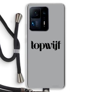 Topwijf Grijs Zwart: Xiaomi Mi Mix 4 Transparant Hoesje met koord
