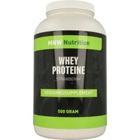 Mijnnatuurwinkel Whey proteine aardbei (500 gr)