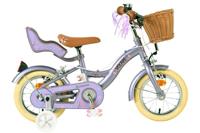 Volare blossom kinderfiets - meisjes - 12 inch - paars - twee handremmen