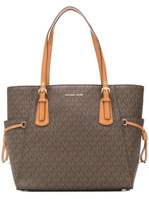 Michael Kors sac cabas Voyager - Marron