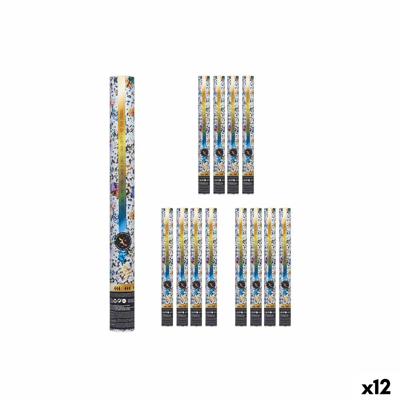 Confettikanon NAVI-AR-482 Multicolour Papier Karton Plastic 5 x 78,5 x 5 cm (12 Stuks)