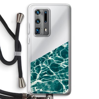 Weerkaatsing water: Huawei P40 Pro Plus Transparant Hoesje met koord