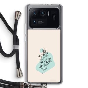 Violets are blue: Xiaomi Mi 11 Ultra Transparant Hoesje met koord
