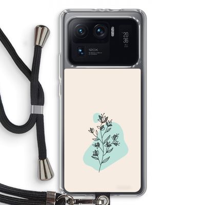 Violets are blue: Xiaomi Mi 11 Ultra Transparant Hoesje met koord