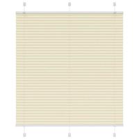 VidaXL Plissé rolgordijn 120x100cm stofbreedte 119,4cm polyester crème
