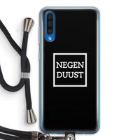 Negenduust black: Samsung Galaxy A50 Transparant Hoesje met koord