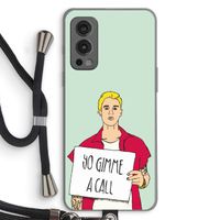 Gimme a call: OnePlus Nord 2 5G Transparant Hoesje met koord