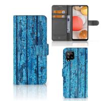 Samsung Galaxy A42 5G | Book Style Case | Wood Blue