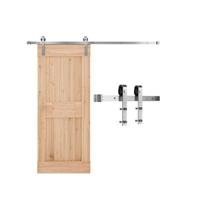 VEVOR Schuifdeursysteem 150 kg Schuifdeurbeslag 183 cm spoor Zilver