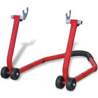 Motorfiets achterwiel standaard rood