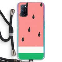 Watermeloen: Oppo A72 Transparant Hoesje met koord Watermeloen: Oppo A72 Transparant Hoesje met koord
