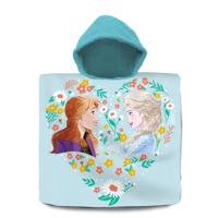 Disney Frozen bad cape/poncho - 60 x 120 cm - katoen - voor kinderen - vakantie