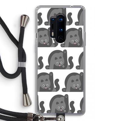 Cats: OnePlus 8 Pro Transparant Hoesje met koord