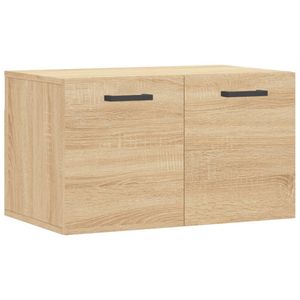 vidaXL Wandkast 60x36,5x35 cm bewerkt hout sonoma eikenkleurig