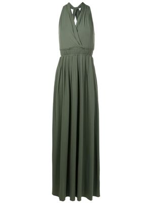 Lygia & Nanny robe longue Venus à col v - Vert
