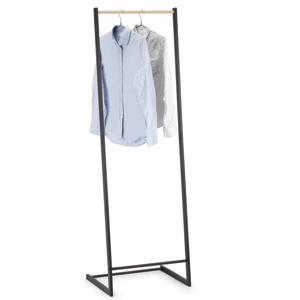 Kledingrek - enkele stang - zwart - metaal/hout - 50 x 160 cm - standaard - extra opslagruimte