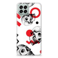 Silicone Back Case Samsung Galaxy M33 Skull Red - thumbnail