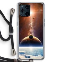 Omicron 2019: Oppo Find X3 Transparant Hoesje met koord