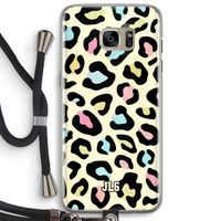 Leopard pattern: Samsung Galaxy S7 Edge Transparant Hoesje met koord