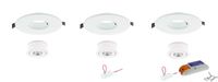 LED inbouwset van 3 Luzern inbouwspots 100mm 2700K 310 Lumen
