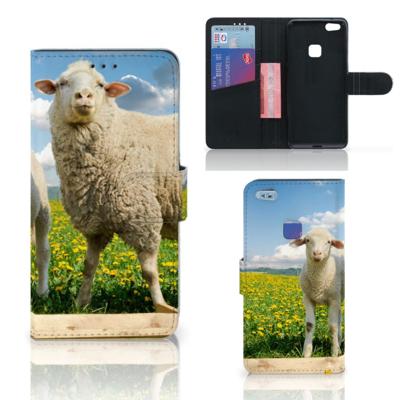 Huawei P10 Lite | Telefoonhoesje | Met pasjeshouder | Schaap en Lammetje