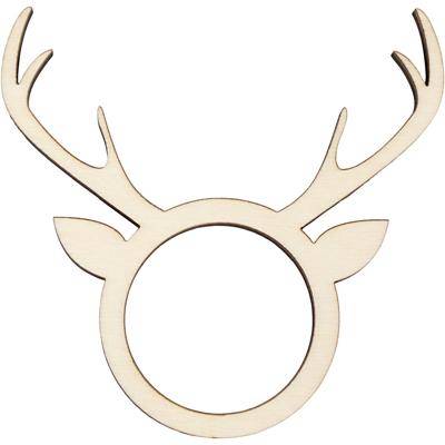 Creativ Company Servetring, h: 8 cm, d: 5 mm, d 4,5 cm, gatgrootte 3,5 cm, 4 stuk/ 1 doos