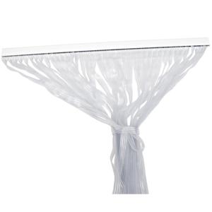Gerimport vliegengordijn - witte stroken - 90 x 210 cm - kunststof