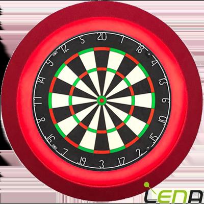 Lena Dartbord Verlichting Deluxe Rood