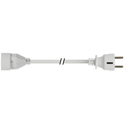 Verlengkabel 3 meter wit met randaarde