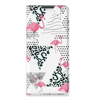 OPPO A54 5G | A74 5G | A93 5G Hoesje maken Flamingo Triangle