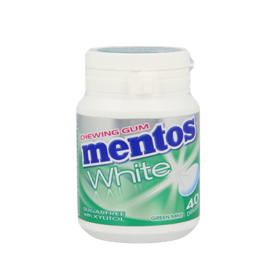 Gum greenmint white pot 40 Stuks