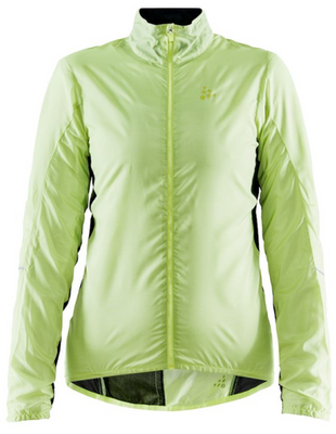 Craft Essence Light Wind fietsjack geel dames L