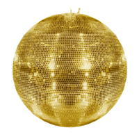 Eurolite Spiegelbol 75cm spiegeltjes 10x10mm goud