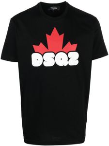 DSQUARED2 t-shirt en coton à logo imprimé - Noir