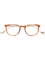 Eyepetizer lunettes de vue carrée à effet écailles de tortue - Orange