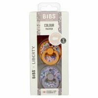 Bibs 2 Fopspeen Duo Liberty Garden Blossom Pumpk.2